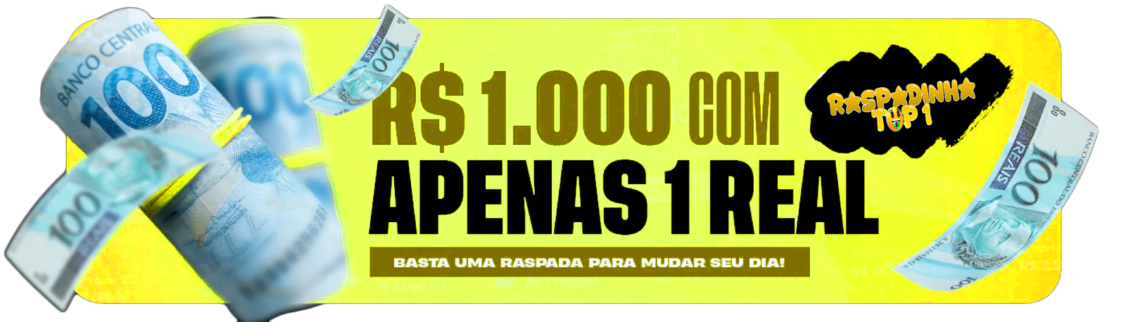 Banner PRÊMIOS DE ATÉ R$ 1.000,00 